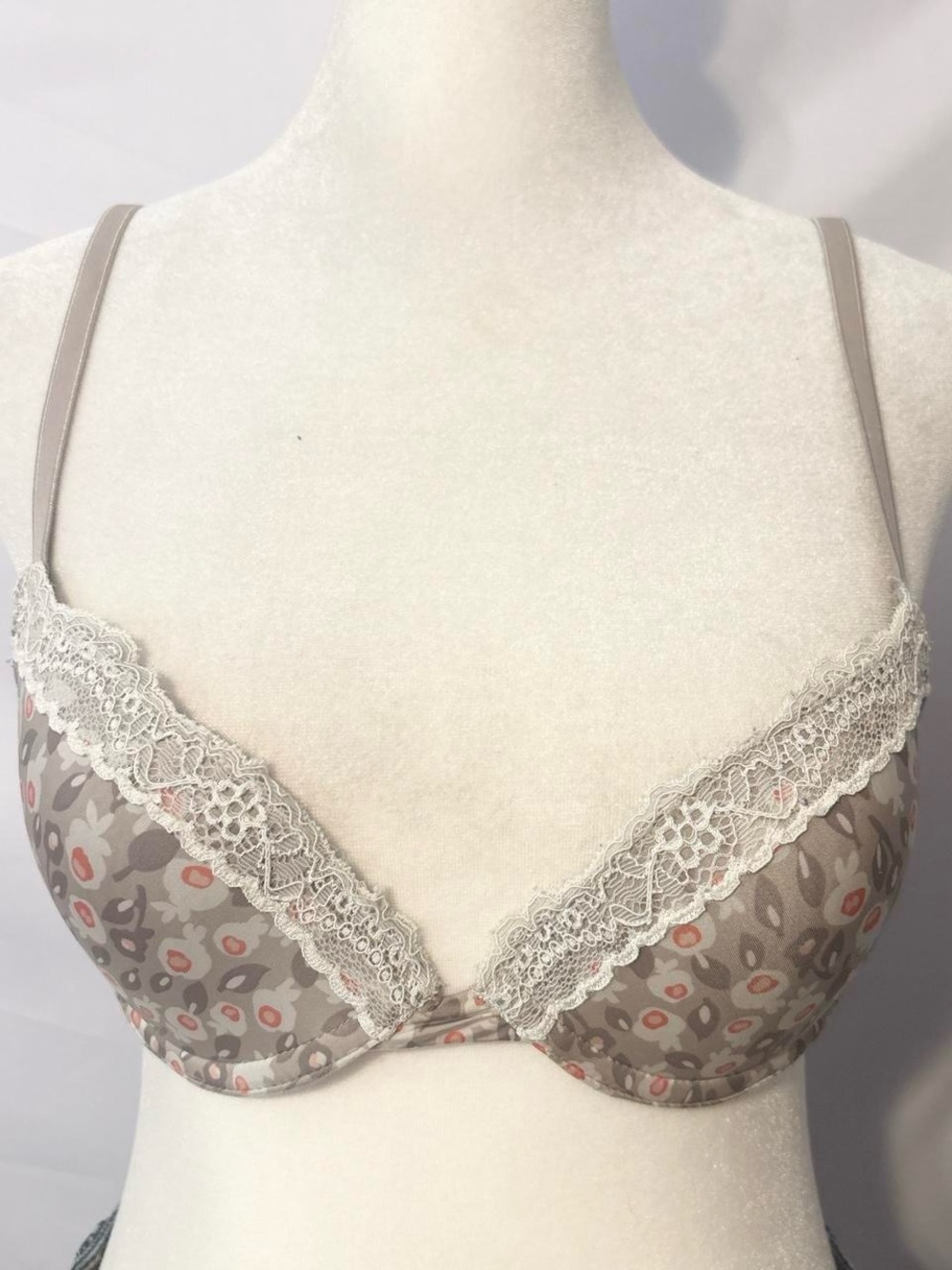 Grey Lace Multi Colored Calvin Klein Bra
